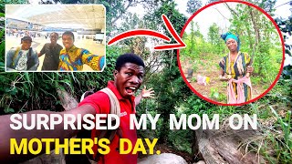 How i SURPRISED my Mom on Mother's Day with a Medal 🏅 in Africa village | Love you Mum 😍