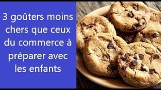 3 recettes de goûters à préparer avec les enfants: petit budget