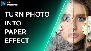 Turn Photo Into Paper Texture Effect In Photoshop cc 2021 | Photoshop Tutorial