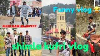 Shimla church view ❤️ vlog part-4 in kufri full entertainment 😂 funny vlog 😂