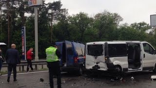 Жуткая авария Бориспольская трасса 19.05.2016