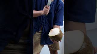 Delicious Coconut Fruit Cutting Skill in Chiang Mai #shorts