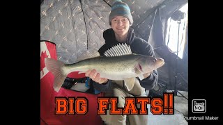 Fishing for walleyes on Big Lake Winnipeg flats!! ( ft. Nathan Blank)