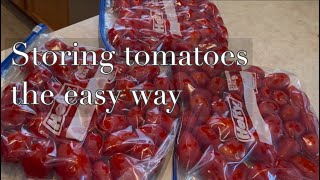 Easiest way to preserve tomatoes from the garden, no blanching