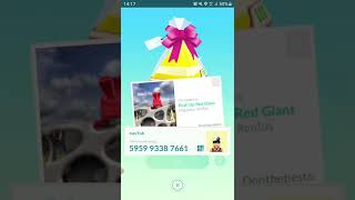 Open Gift and My Trainer Code #pokemongo #shorts