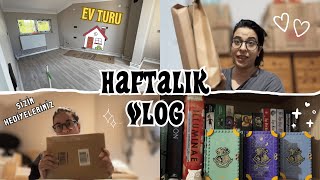 boş ev turu🏠 ✦ kitaplık turu ✦ sizden gelenler no.27 #vlog