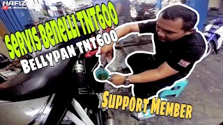 BENELLI TNT600 SERVICE | CHANGE ENGINE OIL | Bengkel Azam Ukay Perdana