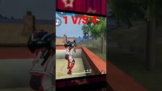 free fire 1V/S 4 #shorts #freefire #viral #trending