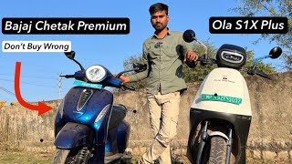 Bajaj Chetak Vs Ola S1X Plus l Best Electric Scooter 2024 Rs 89,999  Details Information