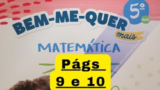 Bem-me-quer Mais Matemática  - 5° ano - págs 9 e 10 - Chegando ao 5° ano