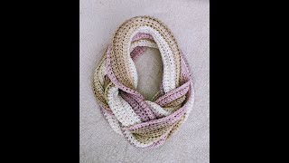 How to CROCHET knit-look infinity scarf