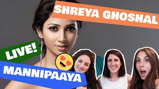 Italian friends react to Shreya Ghoshal - Mannipaaya -  Berklee Indian Ensemble (sub ENG)