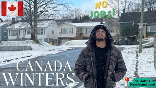 Winters in Canada || Jobs Market || St John's Newfoundland || Snow Storms || CanIndian Sahil