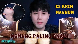 ASMR Mukbang 12pcs Magnum Chocolate Ice Cream || Pesta Ice Cream