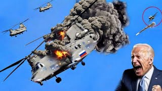 13 minutes ago! 20 Russian Ka-52 combat helicopters were successfully shot down by Ukrainian M142 mi