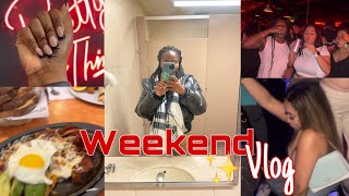 Weekend vlog : Club , chill, manicure/pedicure , déjeuner w/fam et etc ✨❤️