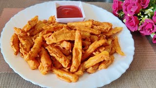 Crispy Egg French fries 🍟 recipe || easy & tasty egg french fries by @homechefrahila7827🧑‍🍳