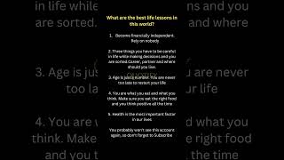 Best Life Lessons Save For Later #motivation #fyp