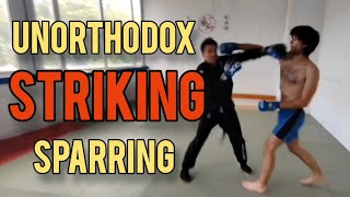 Playing With Some Unorthodox Striking #sparring #martialarts #mma #karate #kungfu