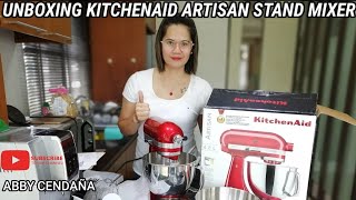 UNBOXING KITCHENAID ARTISAN STAND MIXER ( VLOG #83 ) | ABBY CENDAÑA