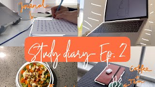 Study diary- Ep.2 | Productive study vlog 🏃🏻‍♀️| Salad detox 🌱| Anatomy| Anki| Medical School