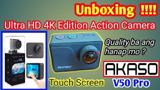 Akaso V50 Pro.  Unboxing the Quality & Specs.   Sulit sa presyo.