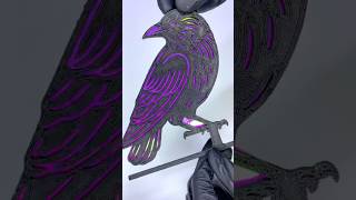 DIY Crow Sculpture | Satisfying Creation #art #diy #craft #creative #satisfying #shorts #homedecor