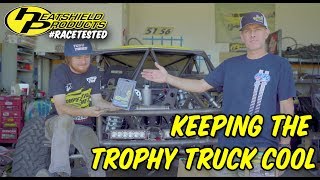 Exhaust Heat Shield Install: Trophy Truck