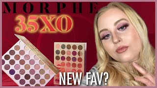 MORPHE 35XO NATURAL FLIRT EYESHADOW PALETTE 💘 | Morphe Holiday Collection 2020