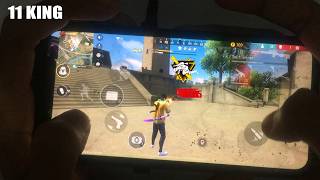 1 vs 4 99% headshot Iphone 11 Free Fire Gameplay⚙️Settings Free Fire max HUD+DPI+MACRO onetap king