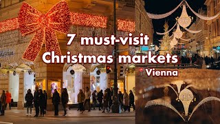 Vienna Vlog | Exploring 7 must-visit Christmas markets Vienna, Austria! 🎄✨