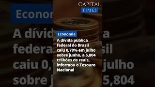 Dívida Pública do Brasil cai 0,7% em julho informa Tesouro Nacional