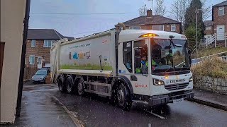 The Expendables!! Veolia Dennis Elite 6 Bin lorry on General Waste, NNX