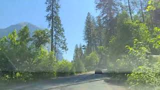 Yosemite Valley road from Arch rock Entrance in Yosemite National Park-California USA