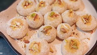 5 min Mai banaye halwai jese nariyal laddu | na mawa na chashni | Diwali special.