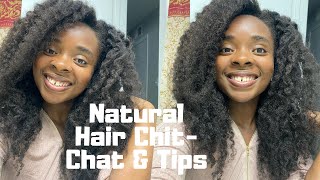 NATURAL HAIR CHIT-CHAT  - TIPS FOR LONG NATURAL HAIR| SCALP DRYNESS SOLUTION