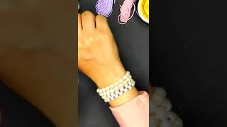 اسهل سبحه بالخرز واسوره كمان #خرز #diy #beadsring #bracelet #madewithlove #تعليم 😉🥰