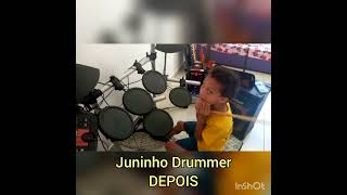 Juninho Drummer antes e depois