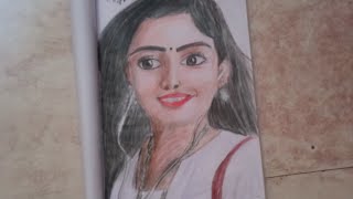 how to draw rashmika mandanna colour pencil drawing