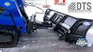 Blue Diamond® Skid Steer Autowing Snow Plow