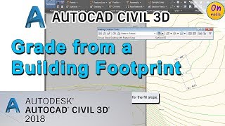 Grade from a Building Footprint AutoCAD Civil 3D