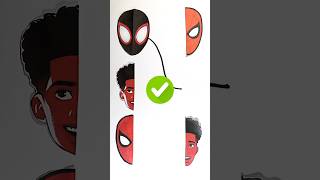 Spider Man Verse 3 New Lines Puzzle Matching Game 🎯 Miles Morales Game #shorts #art #spiderman