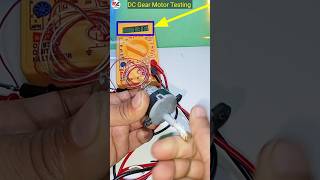 Free energy generator DC Gear Motor volt  testing #youtube #shorts