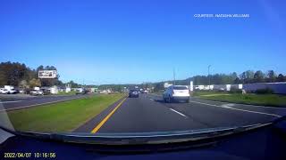 Dashcam Captures Small Plane Crashing Onto Georgia Roadway