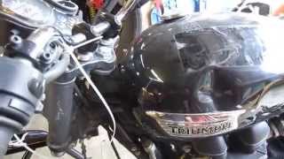 2009 Triumph bonneville se crashed