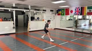 Agility/Coordination/Speed fencing footwork exercise by foil coach Gabor Fekete