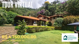 Casa magnífica em terreno exclusivo no melhor condomínio de Araras, RJ | Tour virtual completo