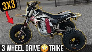 Worlds FIRST 3X3 TRIKE Build? - Christini Awd DIRT BIKE