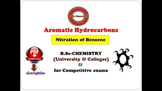 Nitration of Benzene & Mechanism II BSc & Competitive Exams II PDF Concise link in description