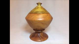 Wood turning - Beautiful Yew/Laburnum lidded box